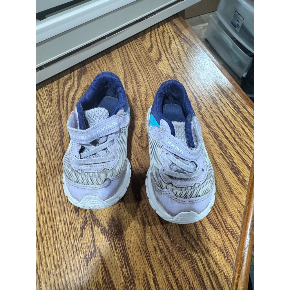 Under Armour Assert 9 Toddler Girls Purple Blue Athletic Sneakers 6K 3024638-502